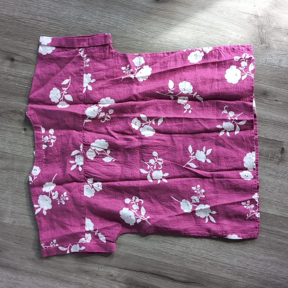 Ann Taylor Pink Floral Blouse and Black Pants Set - Picture 3 of 3